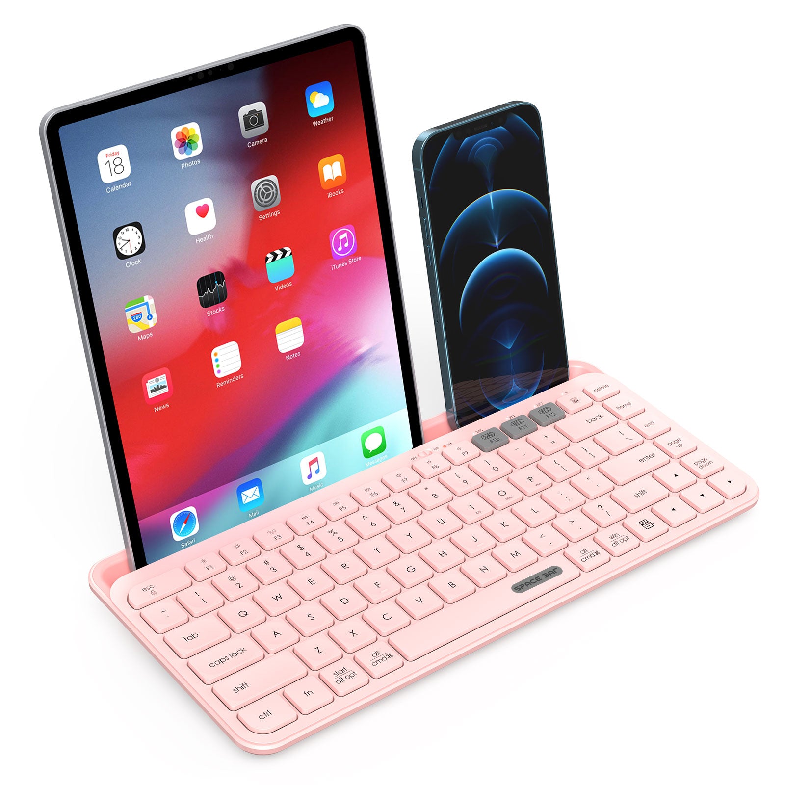 Wireless Keyboard for Tablet | Dual-mode Switch To 3 Devices