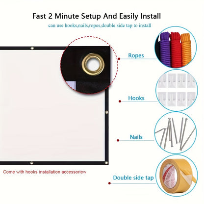 Portable Projector Screen - 16:9 HD"