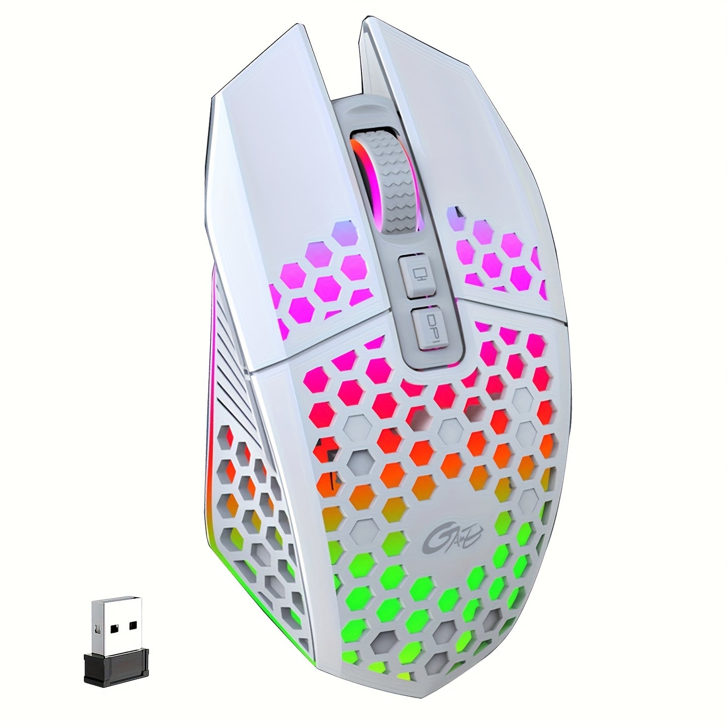 Upgrade Your Gaming Experience With This Rechargeable Wireless Honeycomb Mouse - RGB Lighting & USB Plug! - Digital Edges | Online Electronics Store