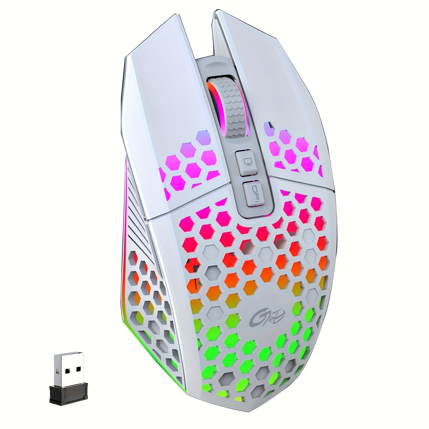 Upgrade Your Gaming Experience With This Rechargeable Wireless Honeycomb Mouse - RGB Lighting & USB Plug! - Digital Edges | Online Electronics Store