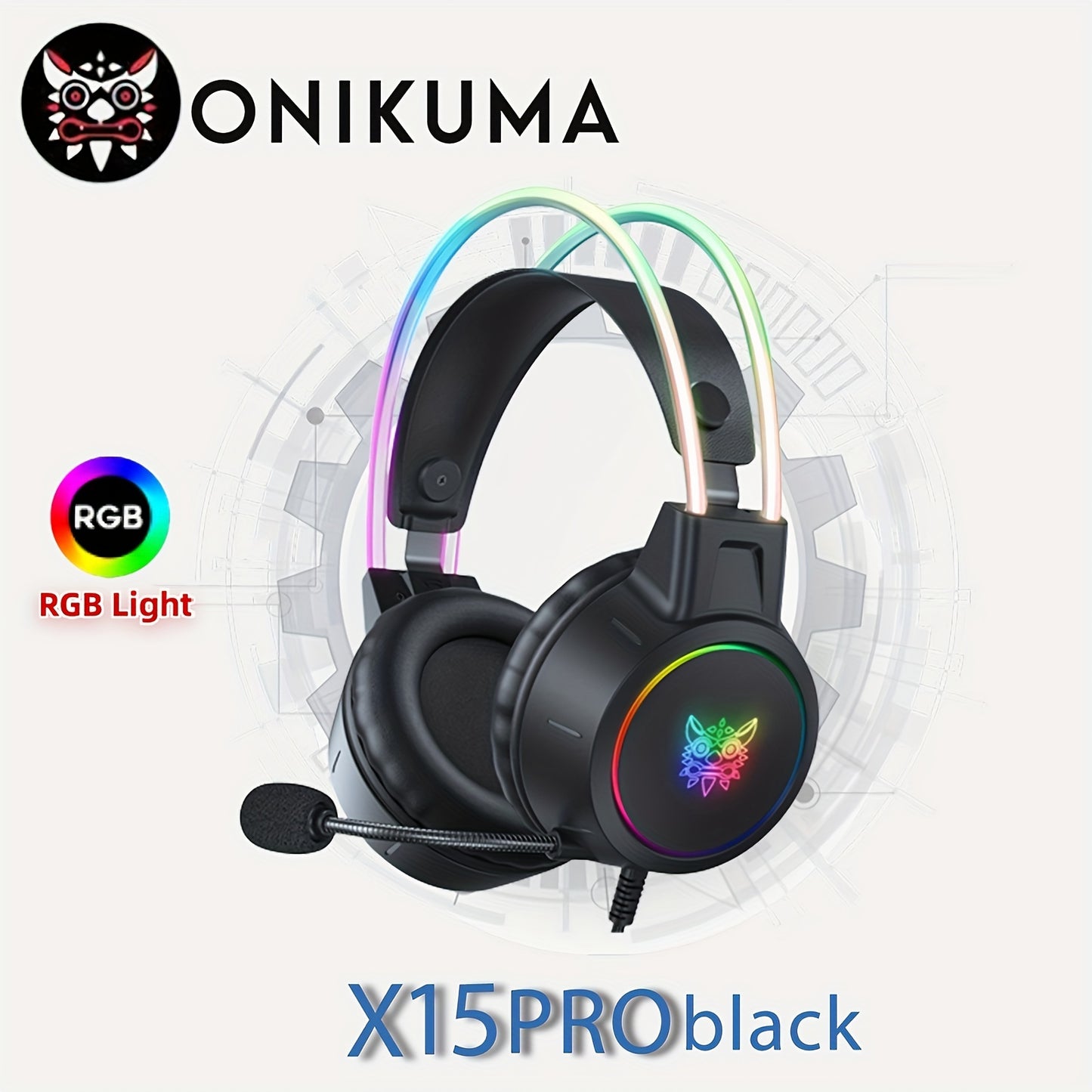 ONIKUMA Gaming Headset: RGB Aluminum Frame, Surround Sound, Compatible With PC & Mobile - Get Superior Audio Quality Now! - Digital Edges | Online Electronics Store