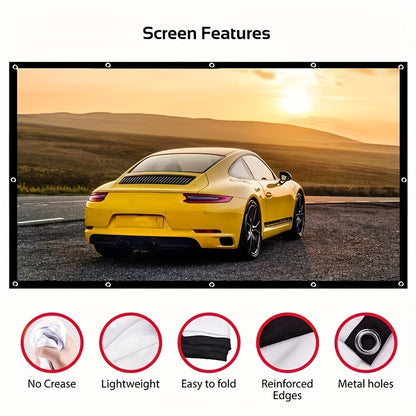 Portable Projector Screen - 16:9 HD"