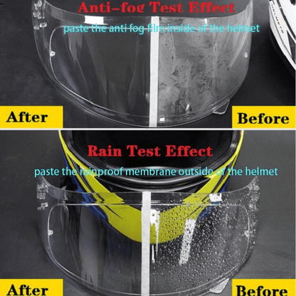 Universal Motorcycle Helmet Anti-fog Film and Rainproof Film Durable Nano Coating Sticker Film Helmet Accessories - Digital Edges | Online Electronics Store