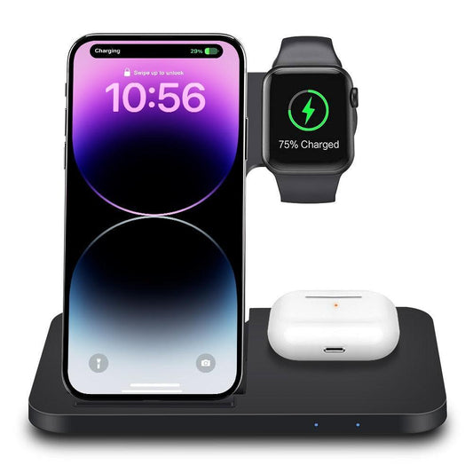 3in1 wireless charger-Fast Charger Dock Station for iPhone and Android phones - Digital Edges | Online Electronics Store