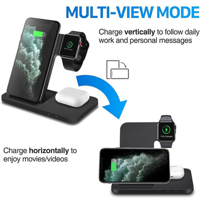 3in1 wireless charger-Fast Charger Dock Station for iPhone and Android phones - Digital Edges | Online Electronics Store