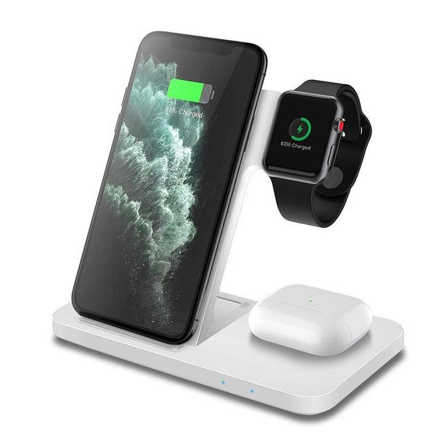 3in1 wireless charger-Fast Charger Dock Station for iPhone and Android phones - Digital Edges | Online Electronics Store