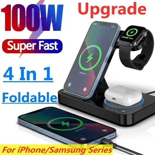 4 in 1 Wireless Charging Station | Samsung Galaxy, iPhone Pro - Digital Edges | Online Electronics Store