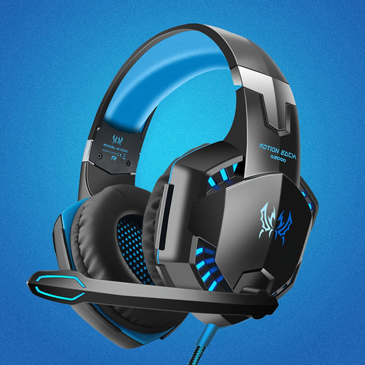 G2000 Gaming Headset: Experience Immersive Audio With Noise Cancelling Mic, LED Lights & Soft Memory Earmuffs - Digital Edges | Online Electronics Store