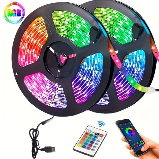 5050 RGB Led Strip Lights-With Music Sync Color Changing, Remote Control - Digital Edges | Online Electronics Store