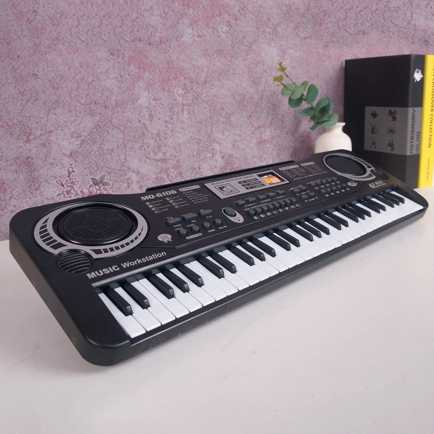 61 Keys Black Electric Piano Kids Digital Music Keyboard Gift Musical Instrument - Digital Edges | Online Electronics Store