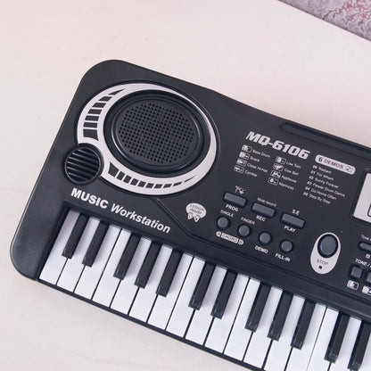 61 Keys Black Electric Piano Kids Digital Music Keyboard Gift Musical Instrument - Digital Edges | Online Electronics Store