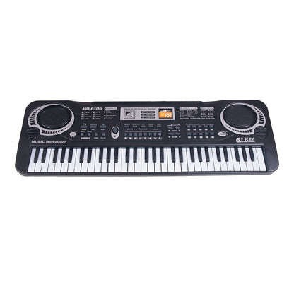 61 Keys Black Electric Piano Kids Digital Music Keyboard Gift Musical Instrument - Digital Edges | Online Electronics Store