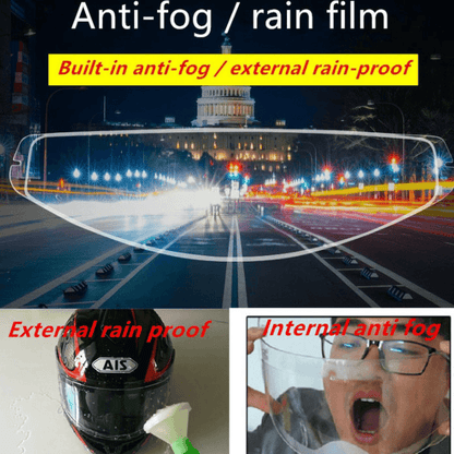 Universal Motorcycle Helmet Anti-fog Film and Rainproof Film Durable Nano Coating Sticker Film Helmet Accessories - Digital Edges | Online Electronics Store