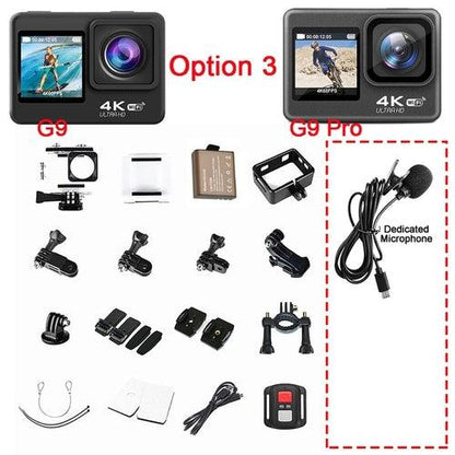 Action Camera 4K 60FPS 24MP 2.0 Touch LCD EIS Dual Screen Wi-Fi - Digital Edges | Online Electronics Store