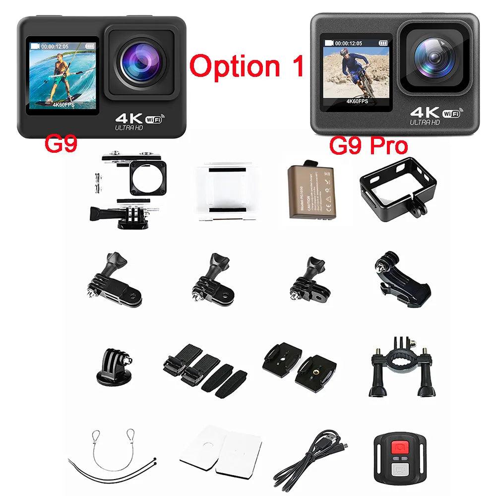 Action Camera 4K 60FPS 24MP 2.0 Touch LCD EIS Dual Screen Wi-Fi - Digital Edges | Online Electronics Store