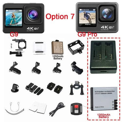 Action Camera 4K 60FPS 24MP 2.0 Touch LCD EIS Dual Screen Wi-Fi - Digital Edges | Online Electronics Store