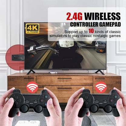 Wireless Retro Game Console, Plug & Play Video TV Game Stick With Games Built-in, 64G, A Lot Of Built In Games 9 Emulators, 4K HD interface Output For TV With Dual 2.4G Wireless Controllers - Digital Edges | Online Electronics Store