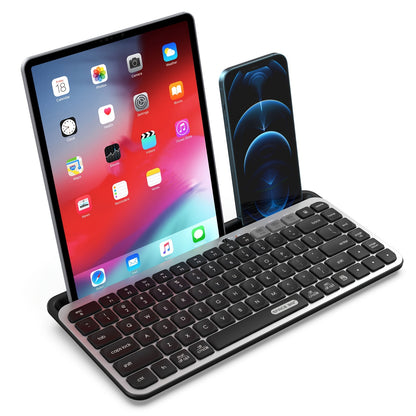 Dual-mode Wireless Keyboard Switch To 3 Devices, Suitable For IPad, PC, Tablet, Smart TV, MacBook, Laptop, IPhone, IOS, Mac OS, Windows, Android - Digital Edges | Online Electronics Store