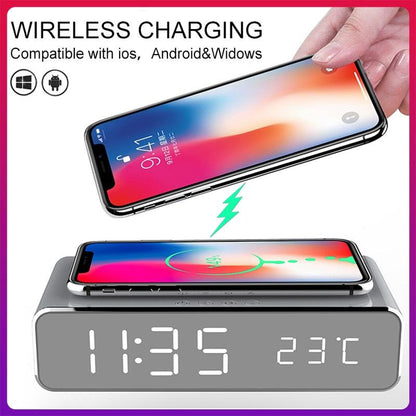 LED Alarm Clock QI Wireless Charger - Digital Edges | Online Electronics Store