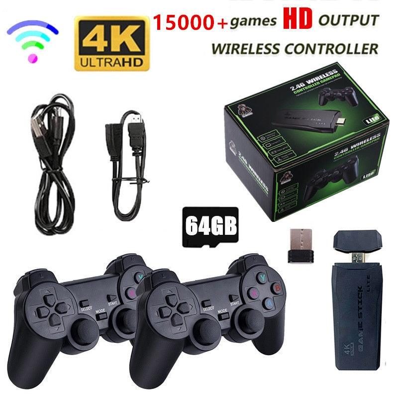 Video Game Console 2.4G Double Wireless Controller Game Stick 4K 20000 games 64GB 32GB Retro games For TV boy gift - Digital Edges | Online Electronics Store